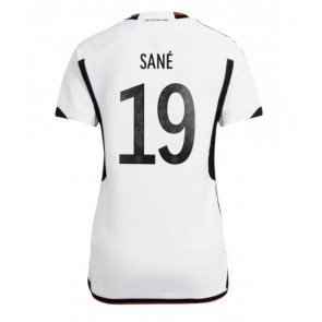 Germany Leroy Sane #19 Replica Home Stadium Shirt for Women World Cup 2022 Short Sleeve